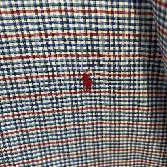 Ralph Lauren Men's‎ Plaid Button-Down Shirt Long Sleeve Casual Cotton 5XB - Picture 4 of 10